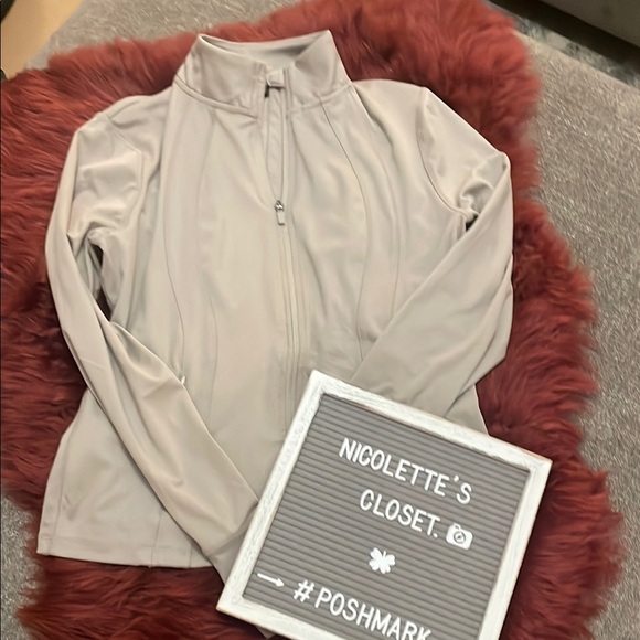 Danskin Light Beige Zip-Up Jacket - Picture 1 of 1